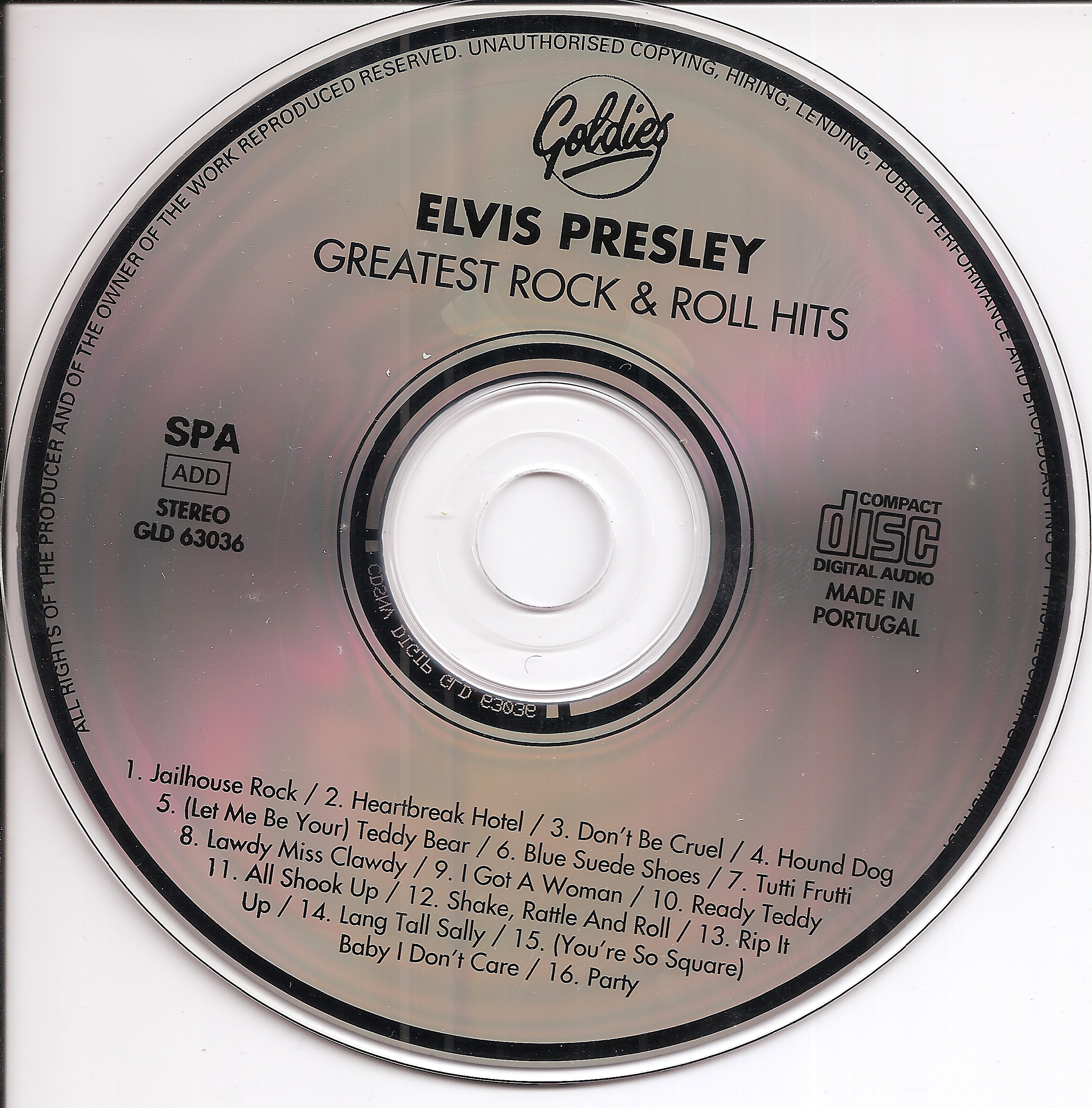 Elvis Presley  Greatest Rock & Roll Hits : CD